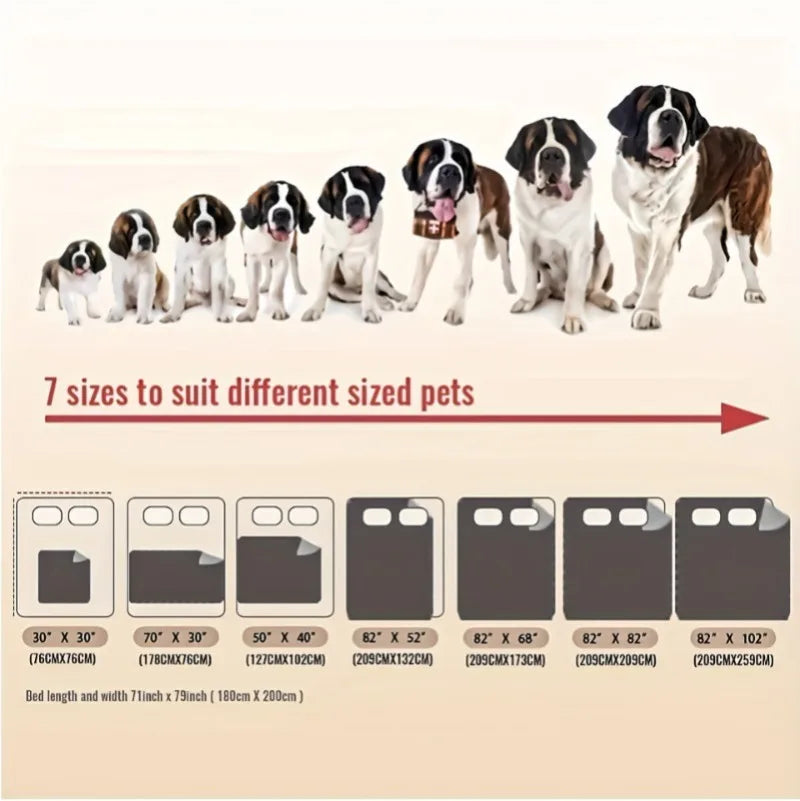 Double-Sided Waterproof Dog Bed Cover – Pet Blanket & Sofa Furniture Protector for Dogs