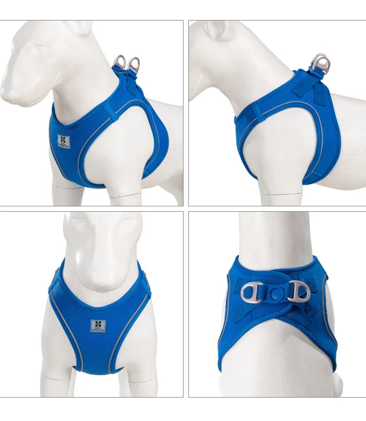 Adjustable Dog Harness & Leash Set – Reflective Vest for Small & Medium Dogs, Puppies & Cats