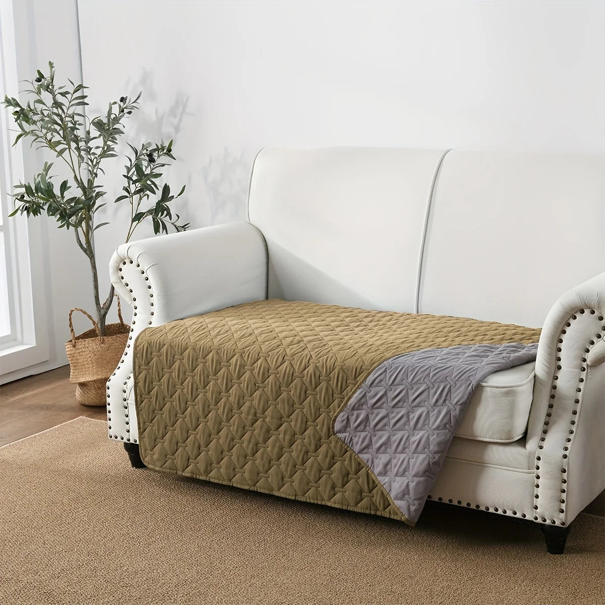 Double-Sided Waterproof Dog Bed Cover – Pet Blanket & Sofa Furniture Protector for Dogs