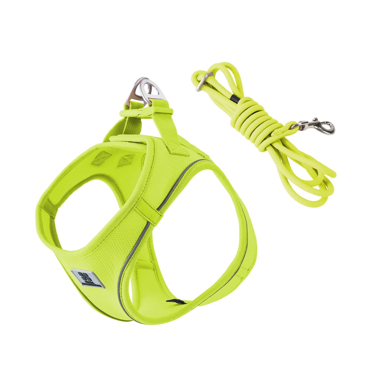 Adjustable Dog Harness & Leash Set – Reflective Vest for Small & Medium Dogs, Puppies & Cats