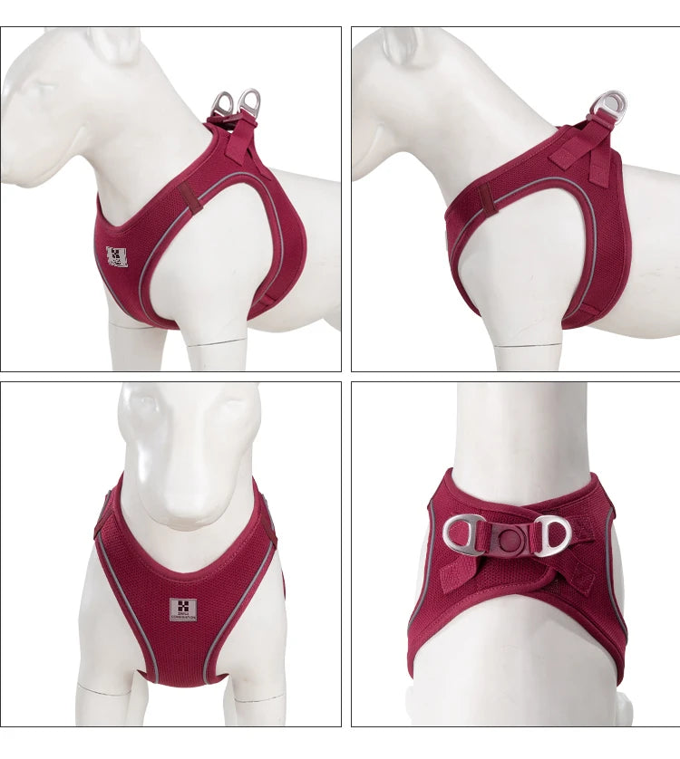 Adjustable Dog Harness & Leash Set – Reflective Vest for Small & Medium Dogs, Puppies & Cats