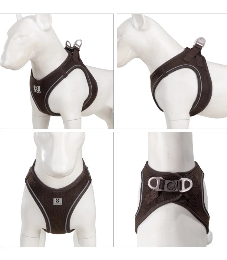 Adjustable Dog Harness & Leash Set – Reflective Vest for Small & Medium Dogs, Puppies & Cats