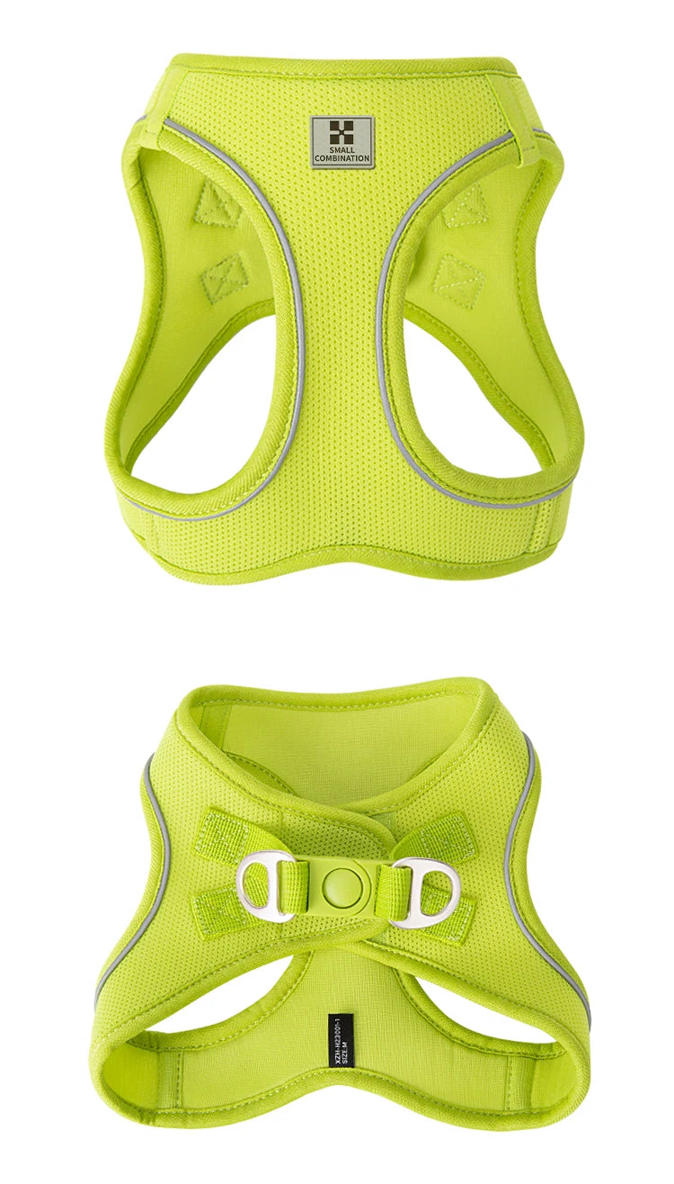 Adjustable Dog Harness & Leash Set – Reflective Vest for Small & Medium Dogs, Puppies & Cats