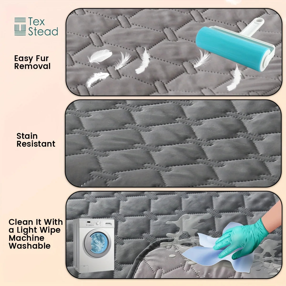 Double-Sided Waterproof Dog Bed Cover – Pet Blanket & Sofa Furniture Protector for Dogs