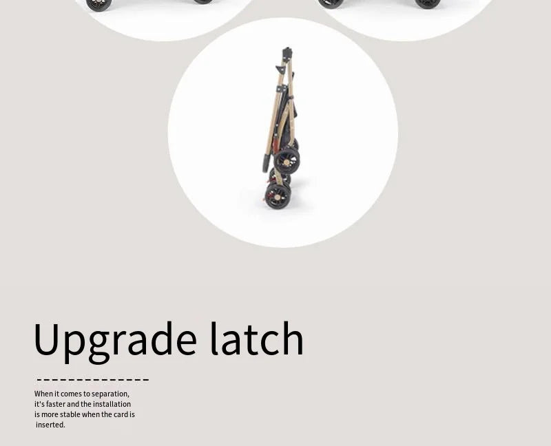 Detachable Pet Outdoor Stroller – Lightweight & Foldable Dog and Cat Cart with Removable Bed and Carry Bag