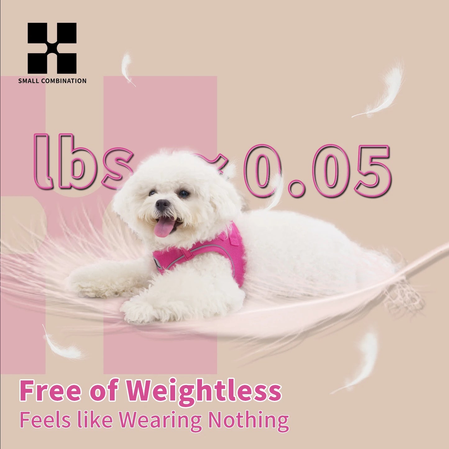 Adjustable Dog Harness & Leash Set – Reflective Vest for Small & Medium Dogs, Puppies & Cats