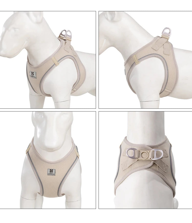 Adjustable Dog Harness & Leash Set – Reflective Vest for Small & Medium Dogs, Puppies & Cats